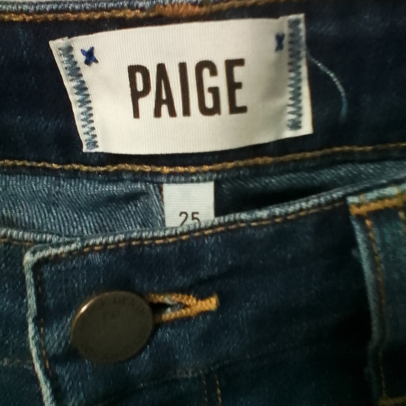 PAIGE Dark Blue Women's Skinny Jeans - Picture 2 of 3